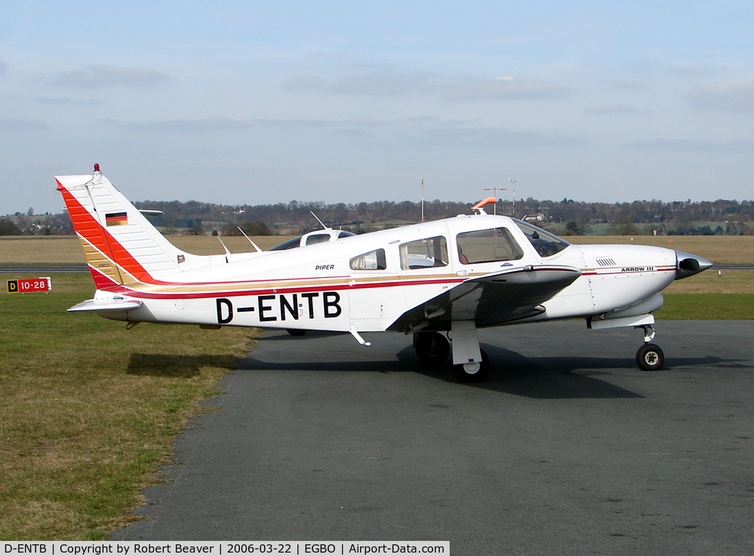 D-ENTB, Piper PA-28R-201T Cherokee Arrow III C/N 28R-7803188, Piper PA-28RT-201T Turbo Arrow III (Halfpenny Green)
