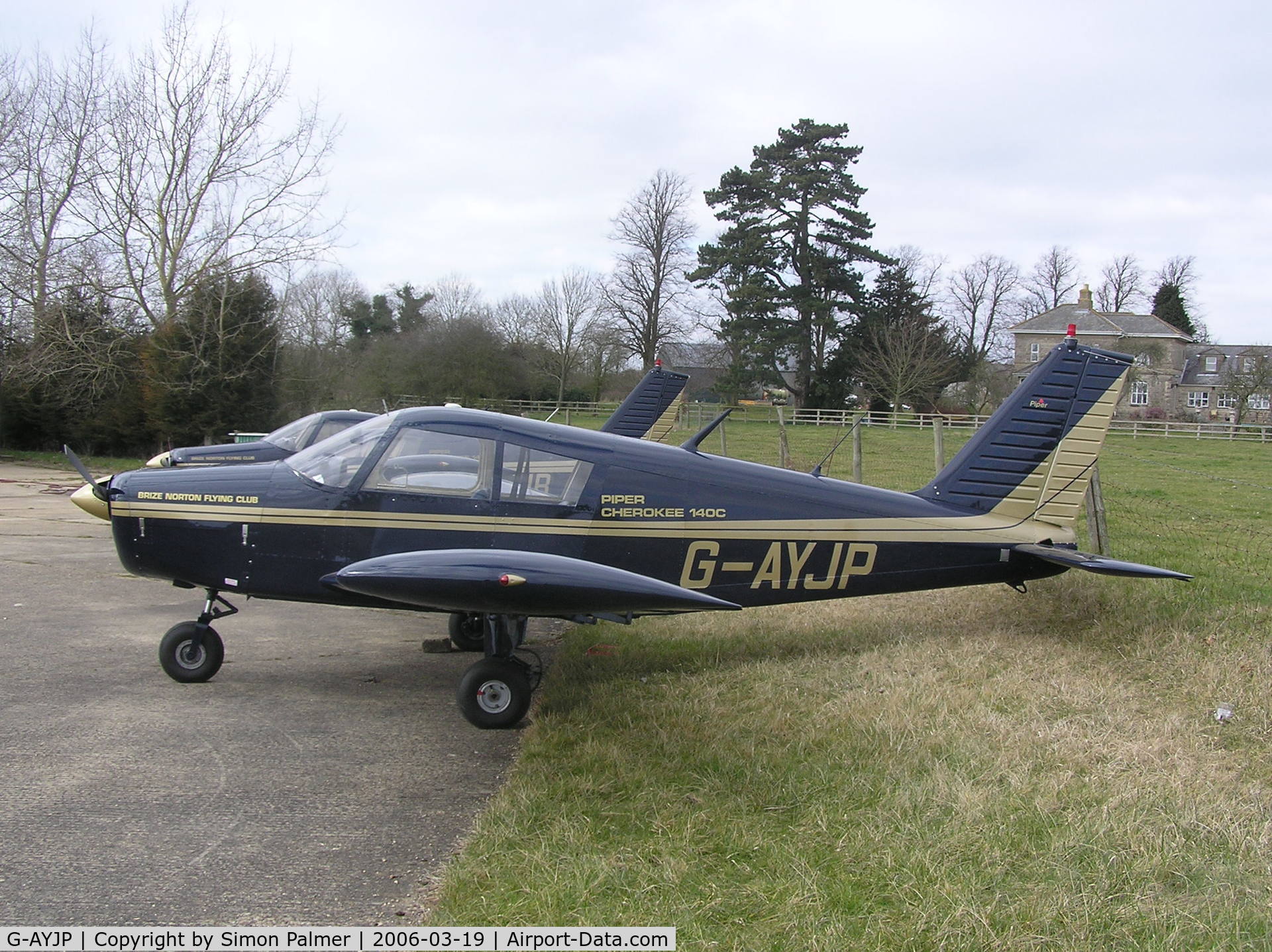G-AYJP, 1970 Piper PA-28-140 Cherokee C/N 28-26403, Cherokee of Brize Norton Flying Club
