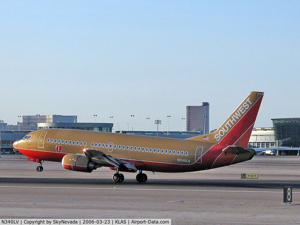N340LV, 1987 Boeing 737-3K2 C/N 23738, Southwest Airlines / Boeing 737-3K2