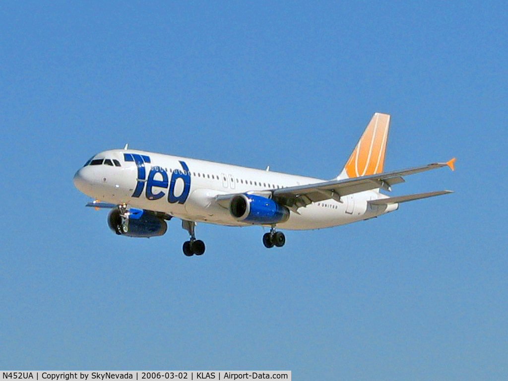 N452UA, 1999 Airbus A320-232 C/N 0955, Ted Airlines / 1999 Airbus Industrie A320-232