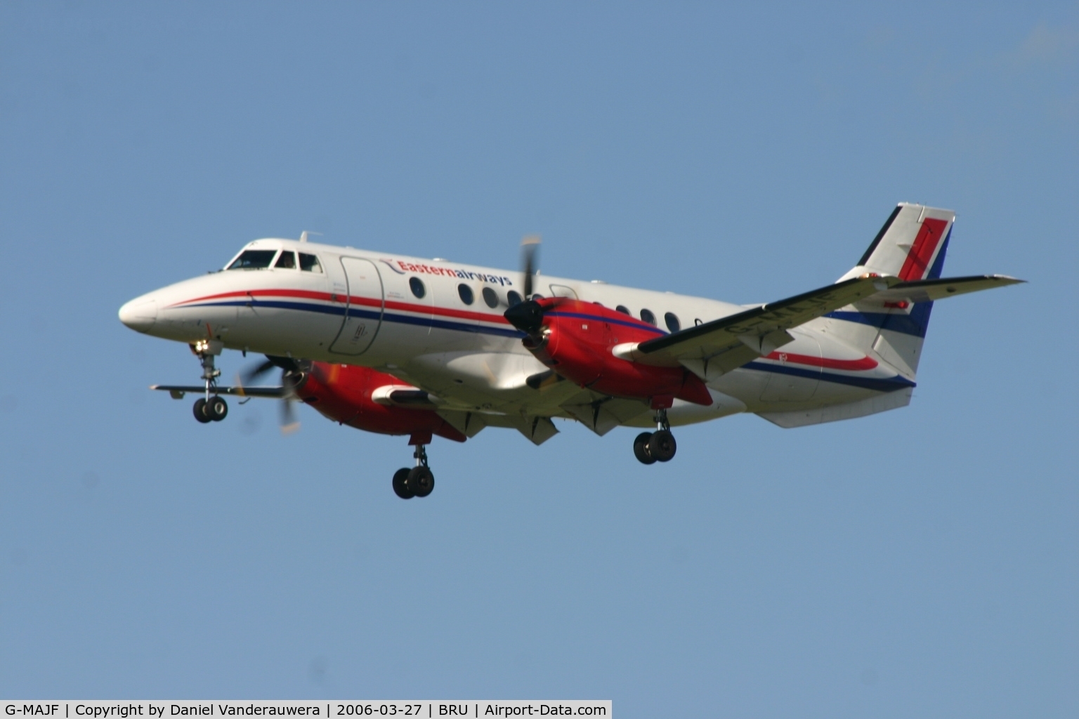 G-MAJF, 1992 British Aerospace Jetstream 41 C/N 41008, arrival in the after-noon