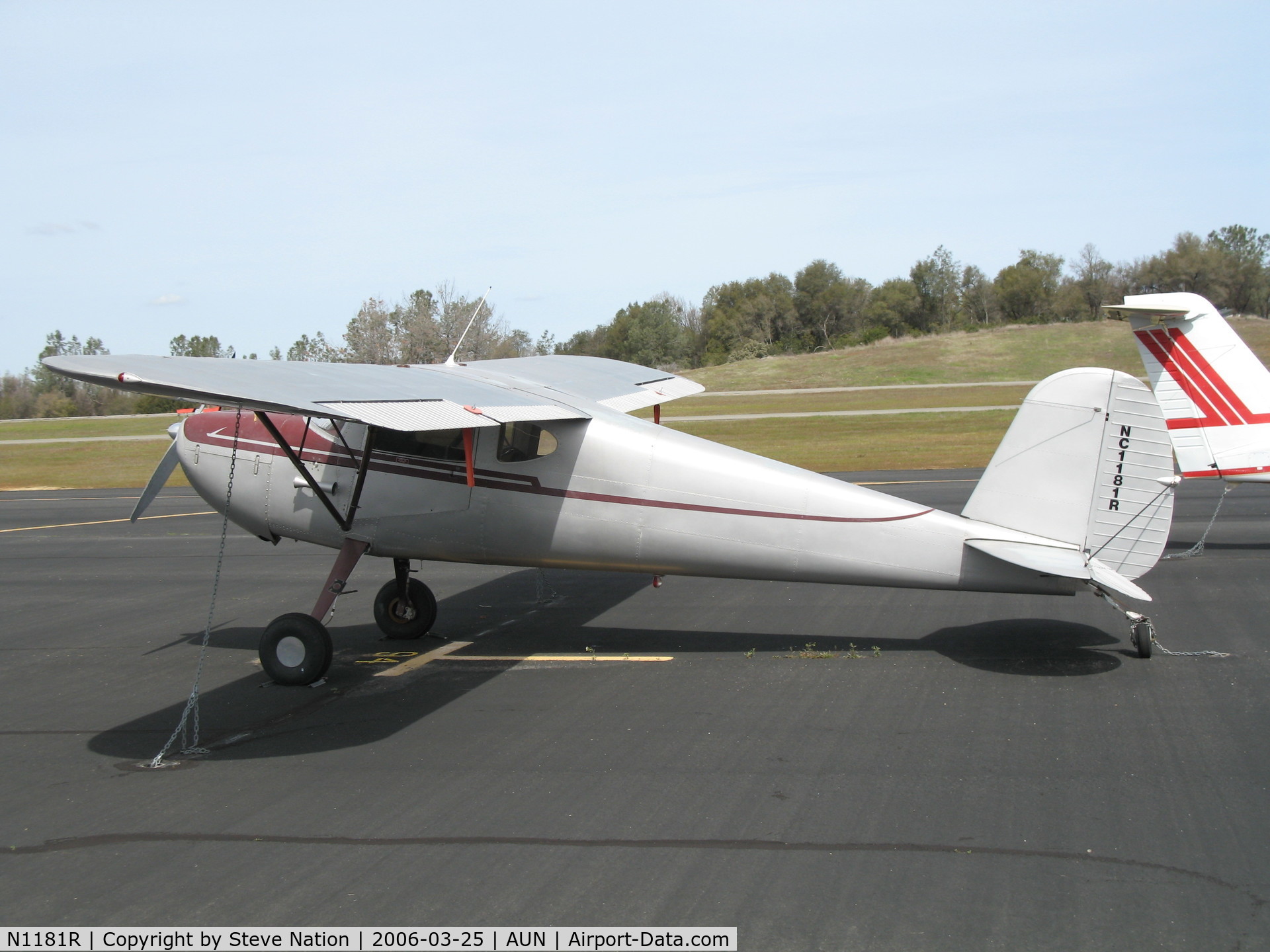 N1181R, 1946 Cessna 140 C/N 9365, 1946 Cessna 140 as NC1181R at Auburn Municipal Airport, CA