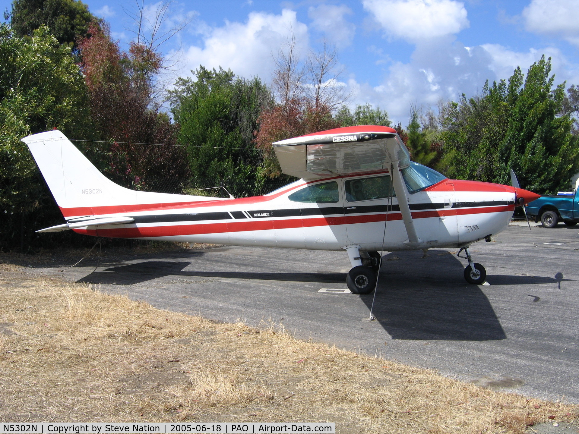 N5302N, 1980 Cessna 182Q Skylane C/N 18267633, at Palo Alto Municipal Airport, CA