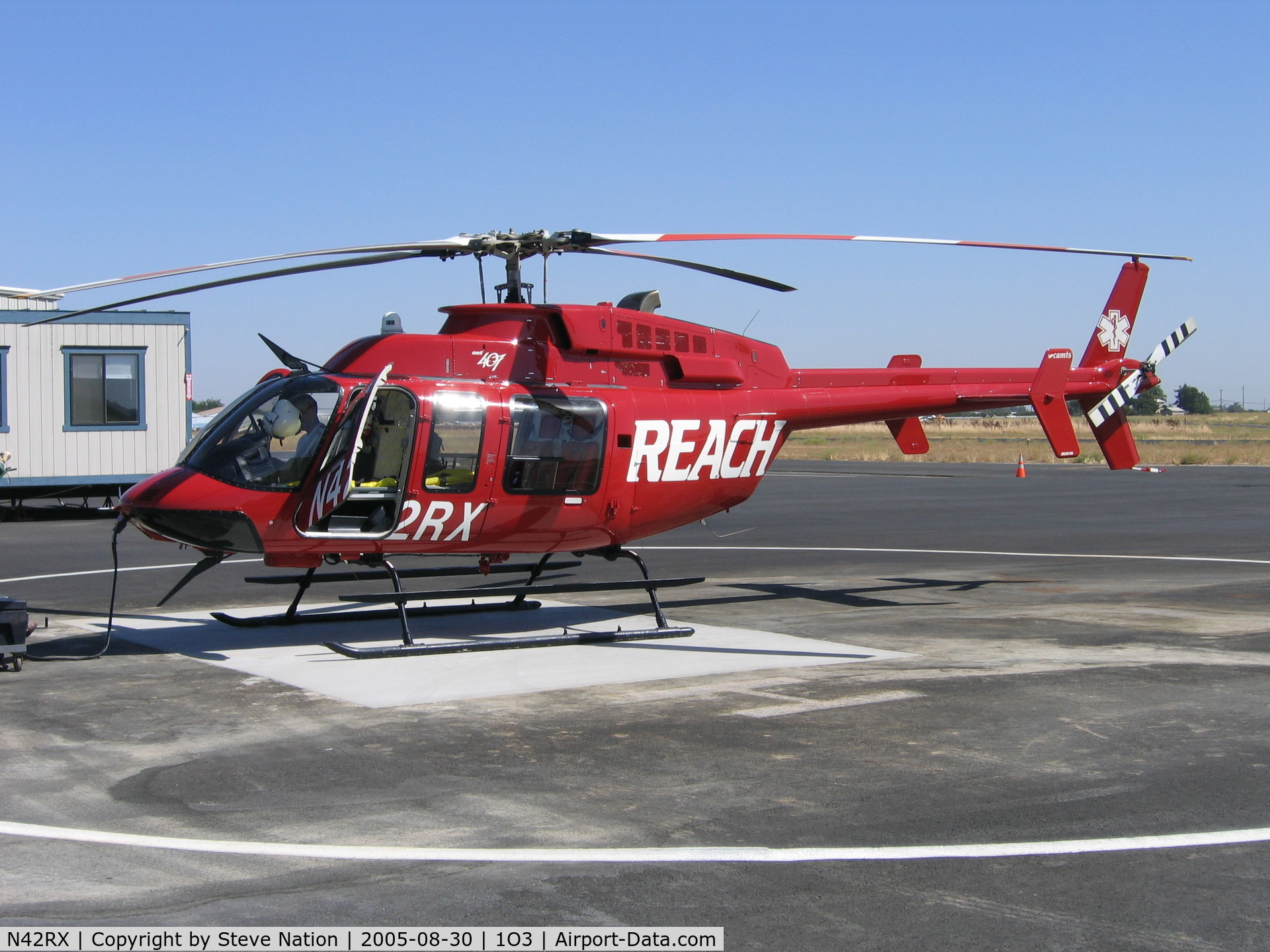 N42RX, 1998 Bell 407 C/N 53290, REACH 1998 Bell 407 @ Lodi Airport, CA