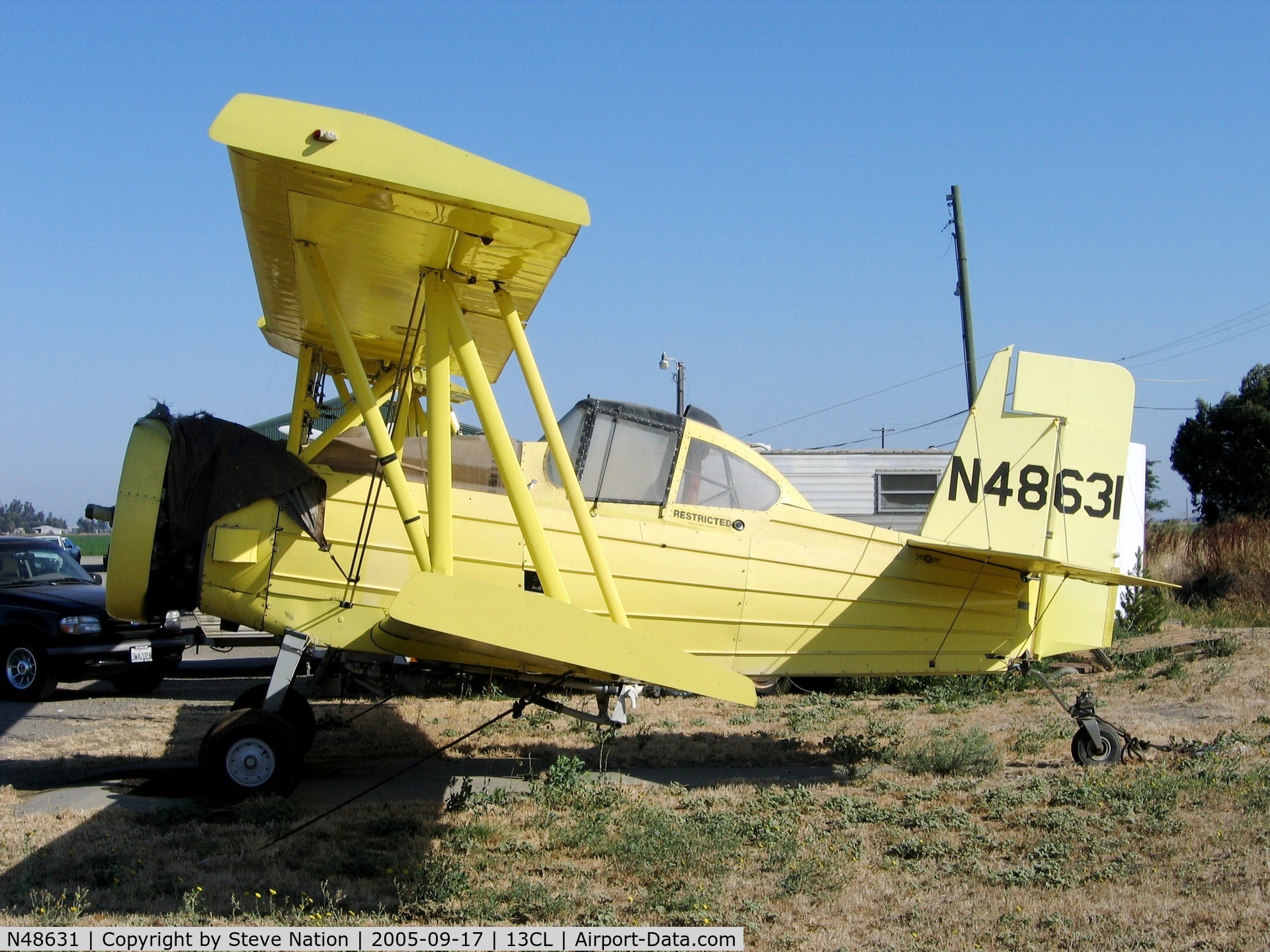 N48631, 1976 Grumman-Schweizer G-164B C/N 64B, Dixon Aviation G-164B after ground loop @ Maine-Praire Airfield (Hwy 113), CA