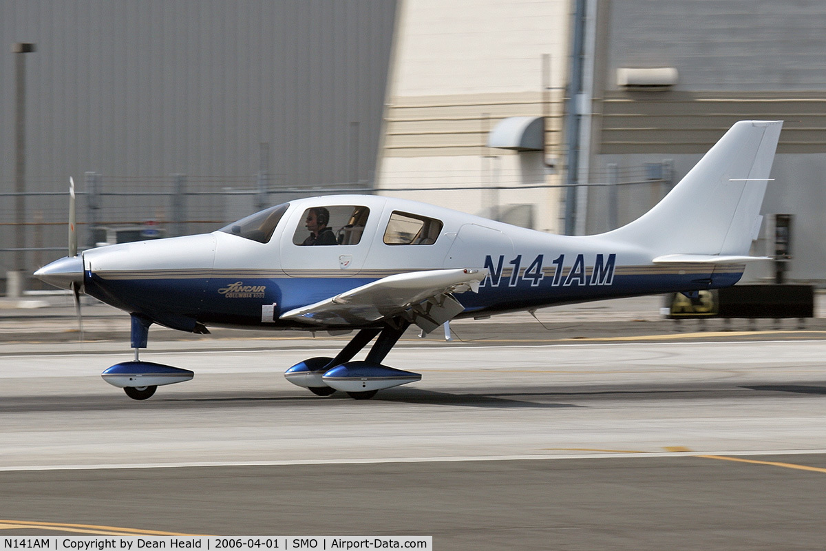 N141AM, 2002 Lancair LC-40-550FG C/N 40038, 2002 Lancair Company LC-40-550FG (Columbia 300) - N141AM - rolling out on RWY 21 after landing.