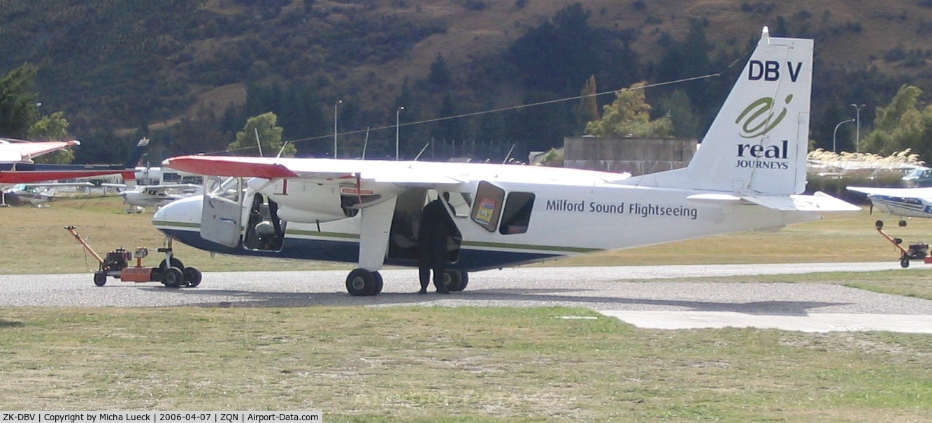 ZK-DBV, 1970 Britten-Norman BN-2A Islander C/N 164, Milford Sound Flightseeing