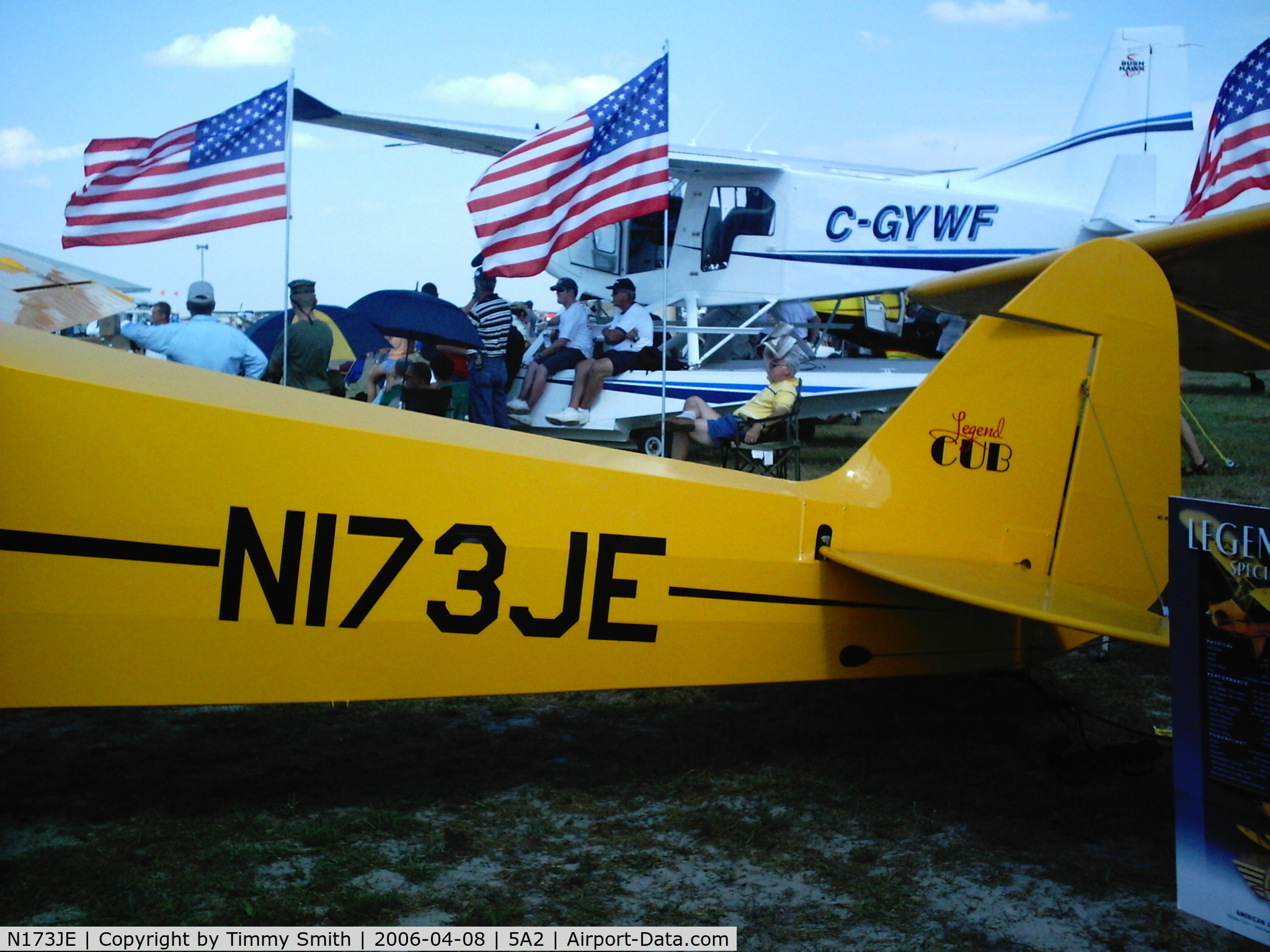 N173JE, 2006 American Legend AL3C-100 C/N AL-1025, Piper Cub at Sun 'N Fun 2006