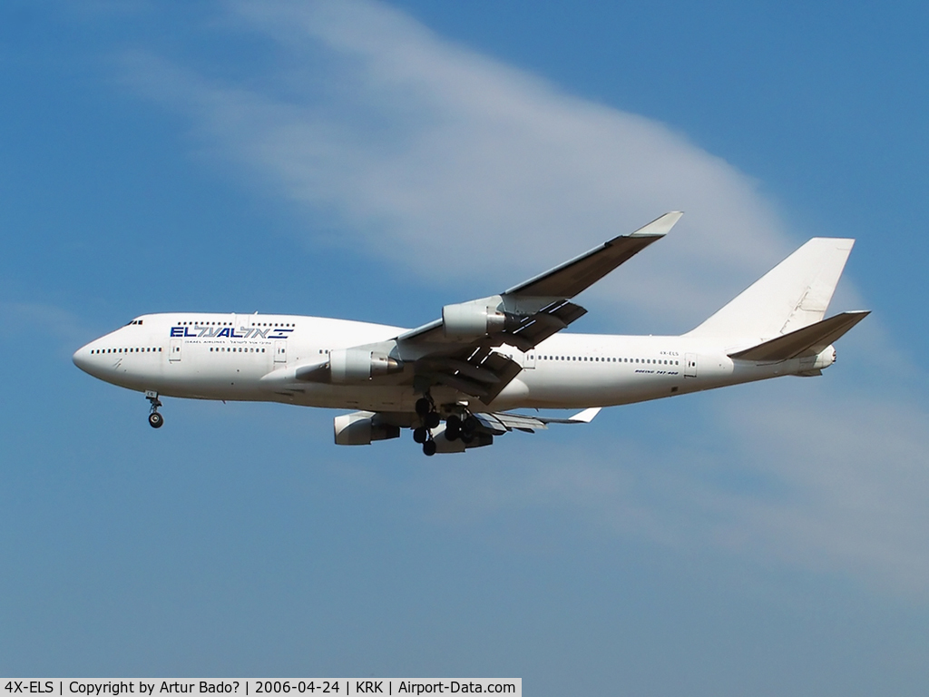 4X-ELS, 1992 Boeing 747-412 C/N 27132, ElAl - landing rwy 25