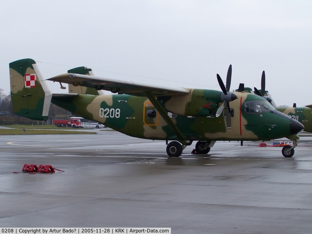 0208, PZL-Mielec M-28 Bryza 1TDII C/N AJG002-08, Poland Air Force PZL-Mielec M28 Bryza-1TDII