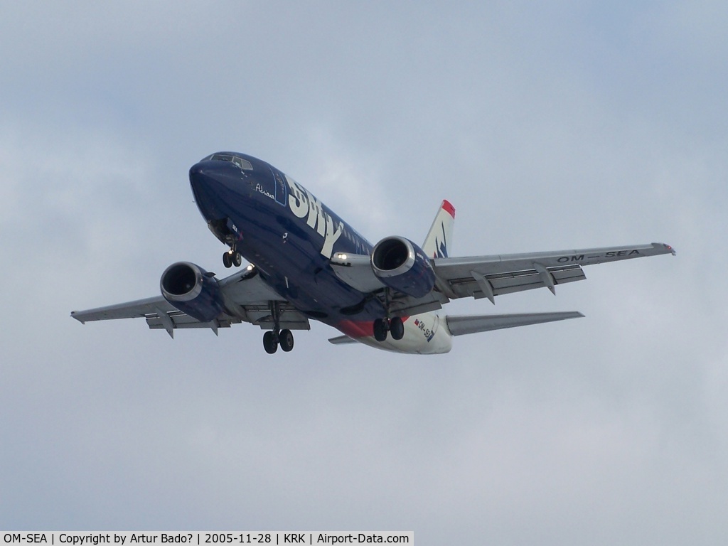 OM-SEA, 1992 Boeing 737-500 C/N 25186, Sky Europe - Boeing 737-5Y0