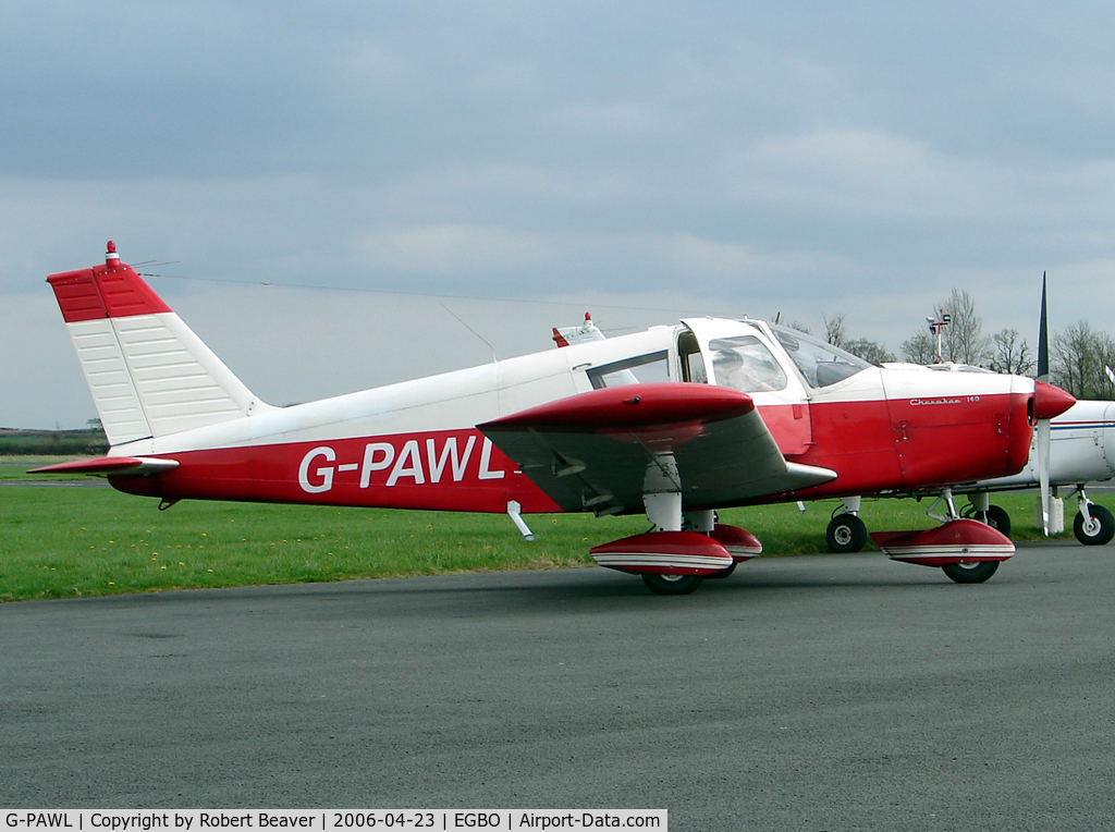 G-PAWL, 1968 Piper PA-28-140 Cherokee C/N 28-24456, Piper PA-28-140 Cherokee (Halfpenny Green)