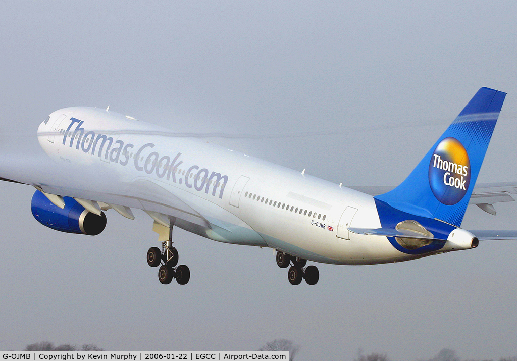 G-OJMB, 2001 Airbus A330-243 C/N 427, Leaving in the early morning mist.