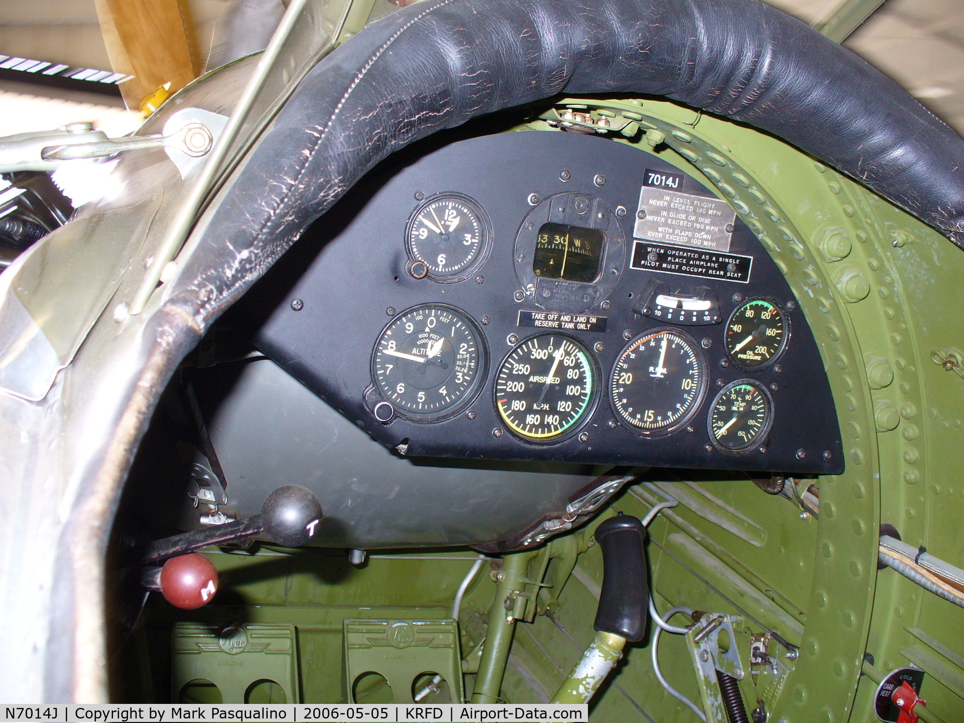 N7014J, 1942 Ryan Aeronautical ST3KR C/N 1876, Forward Cockpit
