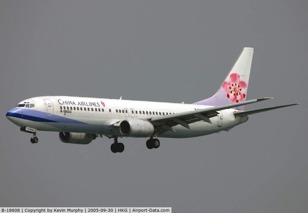 B-18608, Boeing 737-809 C/N 28406, Colourful China Airlines 737.