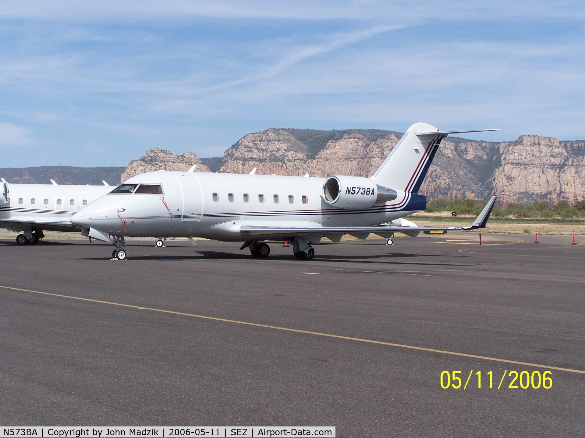 N573BA, 2003 Bombardier Challenger 604 (CL-600-2B16) C/N 5573, Sedona Airport