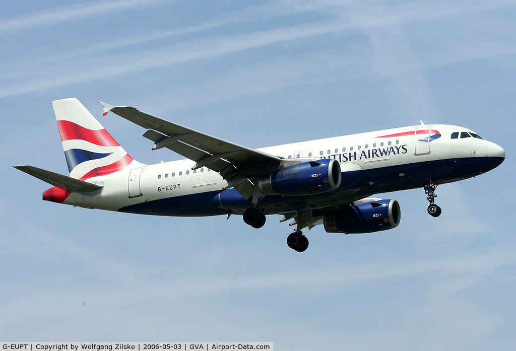 G-EUPT, 2000 Airbus A319-131 C/N 1380, visitor