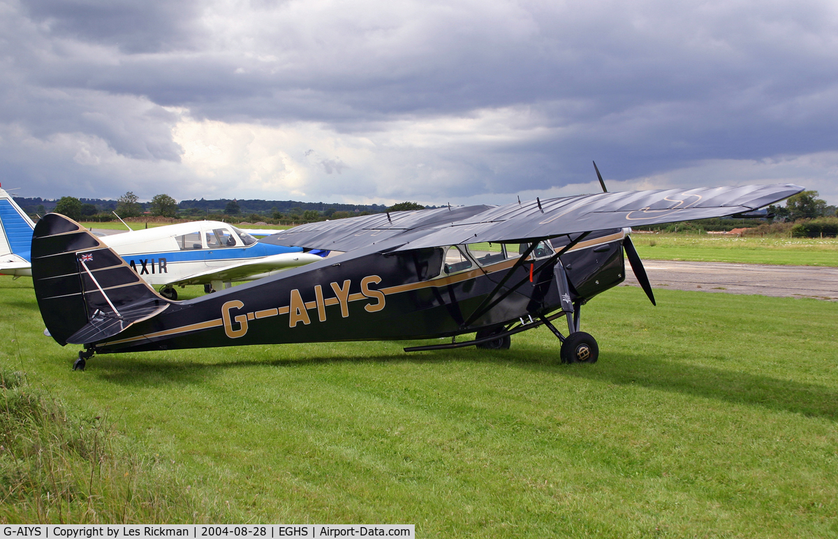 G-AIYS, 1934 De Havilland DH.85 Leopard Moth C/N 7089, D.H 85 Leopard Moth