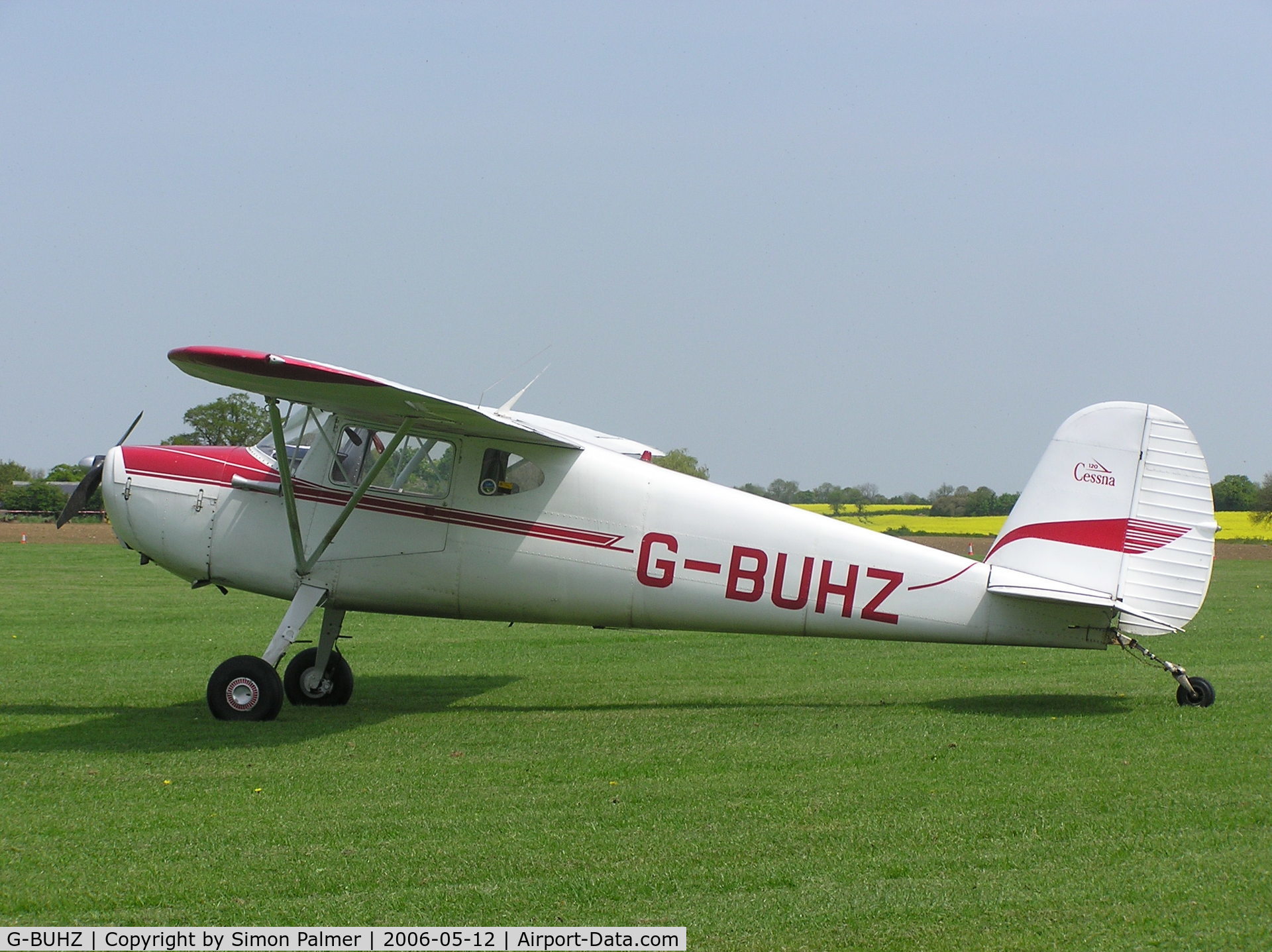 G-BUHZ, 1948 Cessna 120 C/N 14950, Cessna 120 visiting Sywell