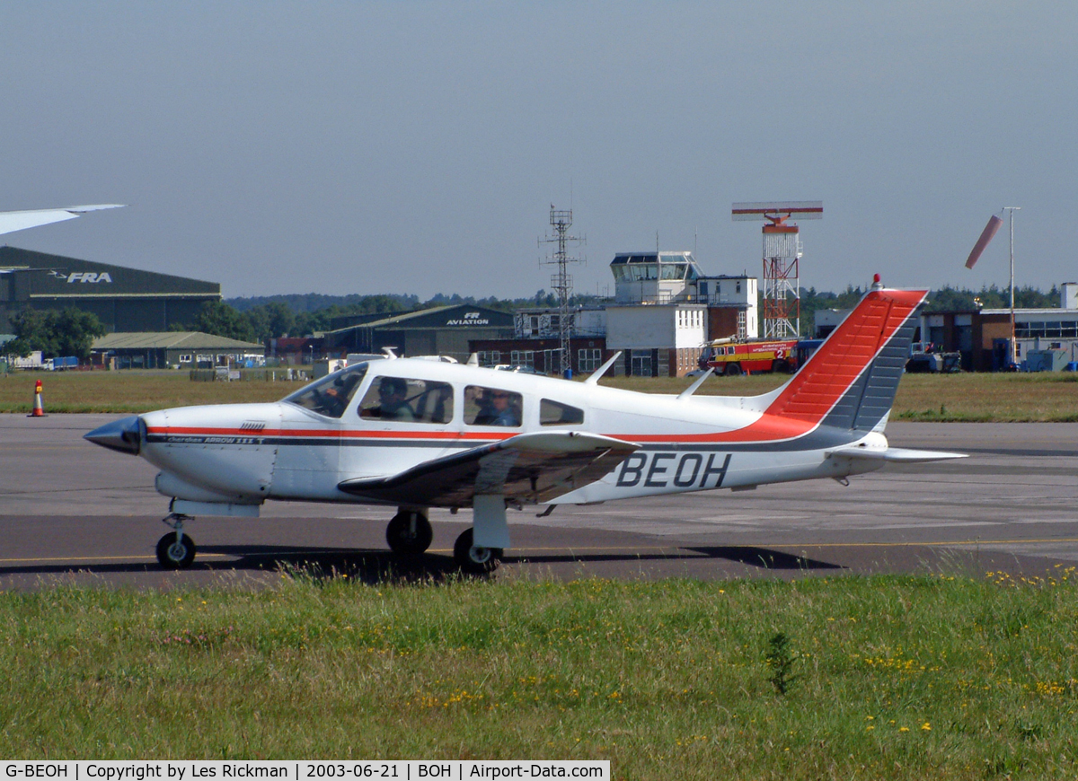 G-BEOH, 1977 Piper PA-28R-201T Cherokee Arrow III C/N 28R-7703038, PA-28R-201T Turbo Arrow III
