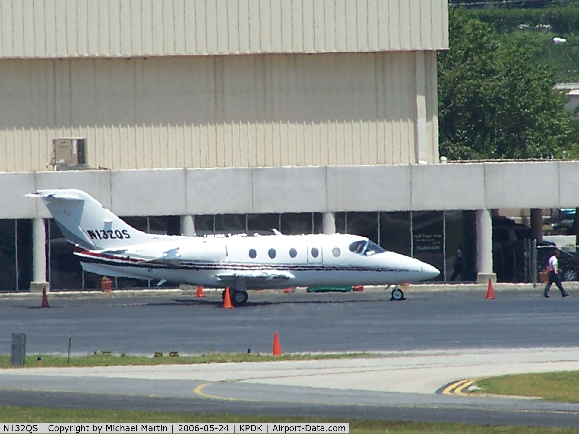 N132QS, Raytheon Aircraft Company 400A C/N RK-427, Tied down @ Signature Flight Services (Long range photo - pardon image)