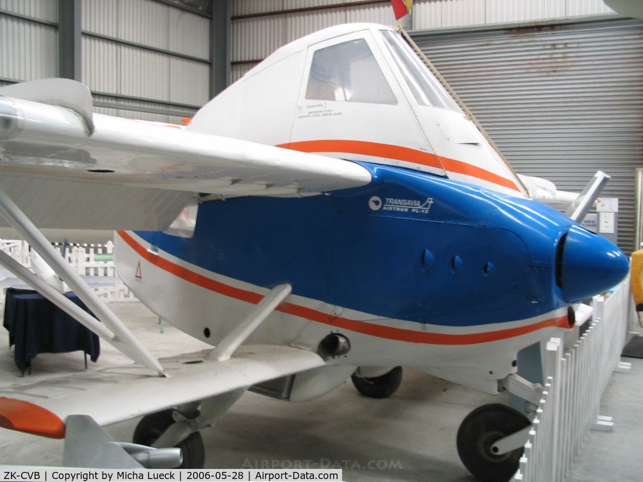 ZK-CVB, Transavia PL-12 Airtruk C/N 1, Transavia Airtruk PL-12 (cropduster), preserved at the Museum of Transport and Technology (MOTAT) in Auckland, New Zealand
