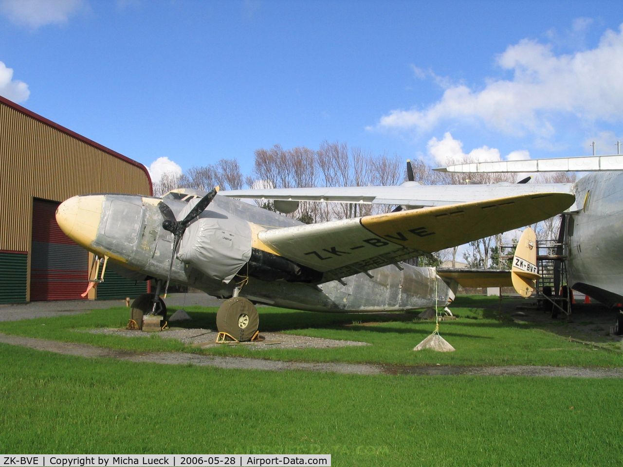 ZK-BVE, Lockheed 18-56 Lodestar C/N 2020, (c/n 2020), Lockheed L-18 Loadstar. Preserved at the Museum of Transport and Technology (MOTAT) in Auckland, New Zealand