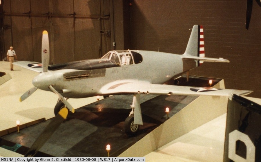 N51NA, 1941 North American XP-51 Mustang C/N 41-038, On display at the EAA Museum