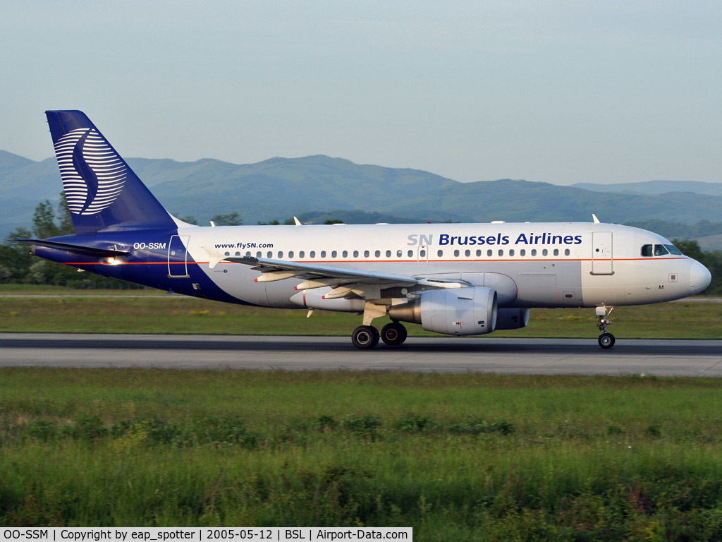 OO-SSM, 2000 Airbus A319-112 C/N 1388, Departing to BRU