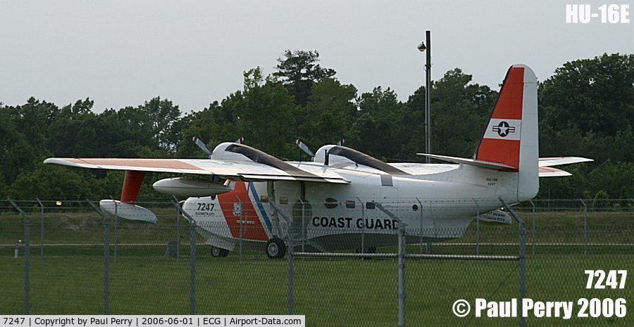 7247, 1951 Grumman UF-1G (HU-16B) Albatross C/N G-336, Well preserved Albatross, the other gate guard
