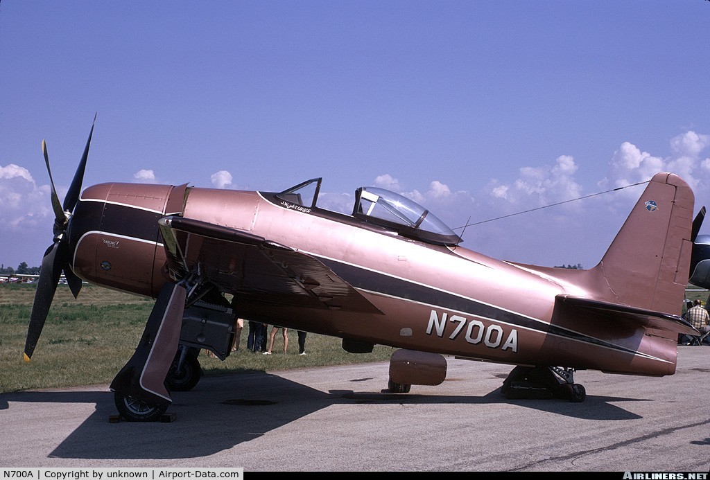 N700A, 1950 Grumman G-58B Gulfhawk C/N D.1262, Bearcat was owned by J. W. 