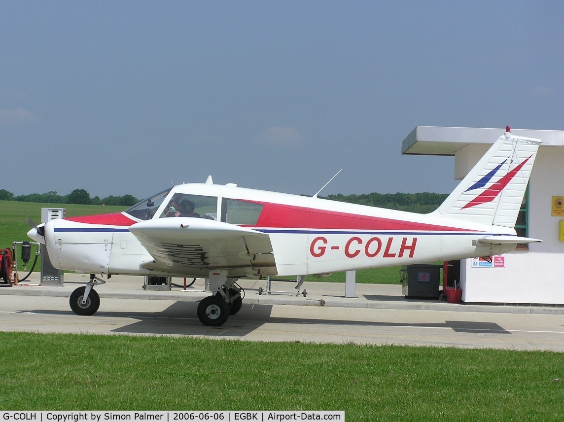 G-COLH, 1967 Piper PA-28-140 Cherokee C/N 28-23143, PA28-140 Cherokee awaiting fuel at Sywell