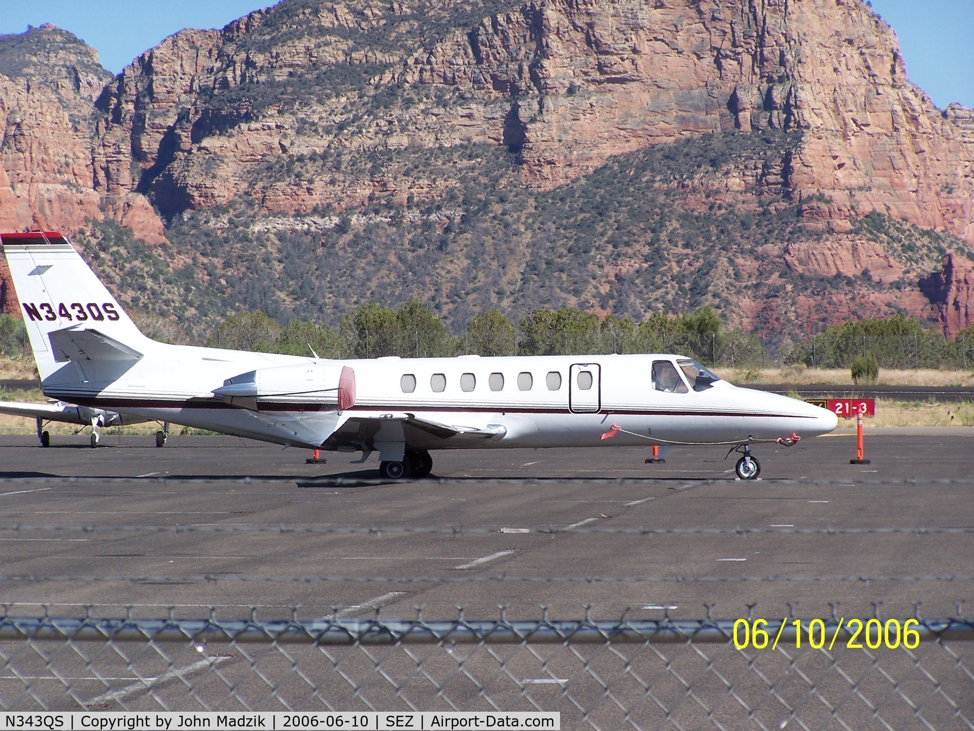 N343QS, 1997 Cessna 560 Citation Ultra C/N 560-0444, Sedona Airport