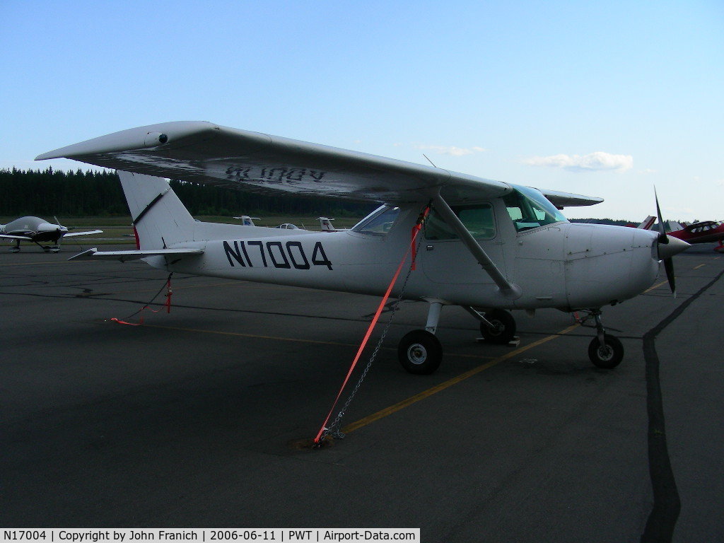 N17004, 1972 Cessna 150L C/N 15073575, All White Aircraft