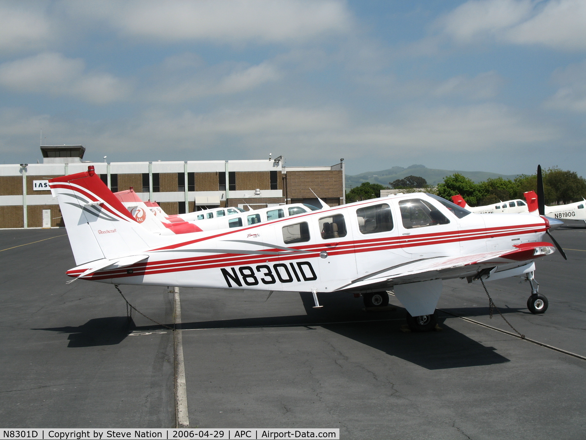 N8301D, Raytheon Aircraft Company A36 Bonanza C/N E-3509, Japan Air Lines/IASCO 2003 Raytheon A36 trainer (no titles) @ Napa County Airport, CA