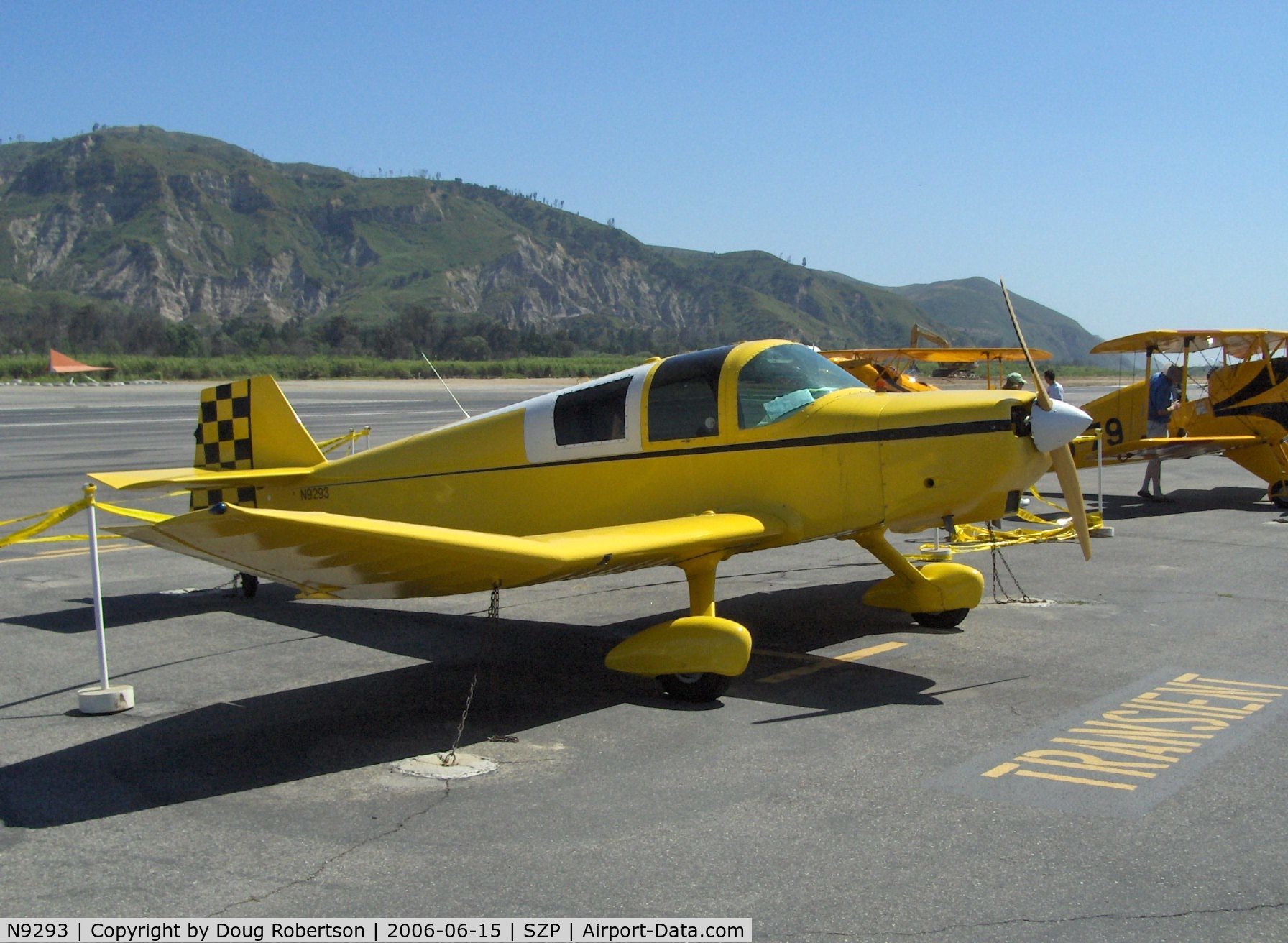 N9293, 1974 Jodel F-12 C/N 8019, 1974 Ries Jodel F-12, Franklin 4B1 130 Hp, characteristic Jodel cranked-dihedral wing, French design Experimental class, at 2006 National Bucker Fly In