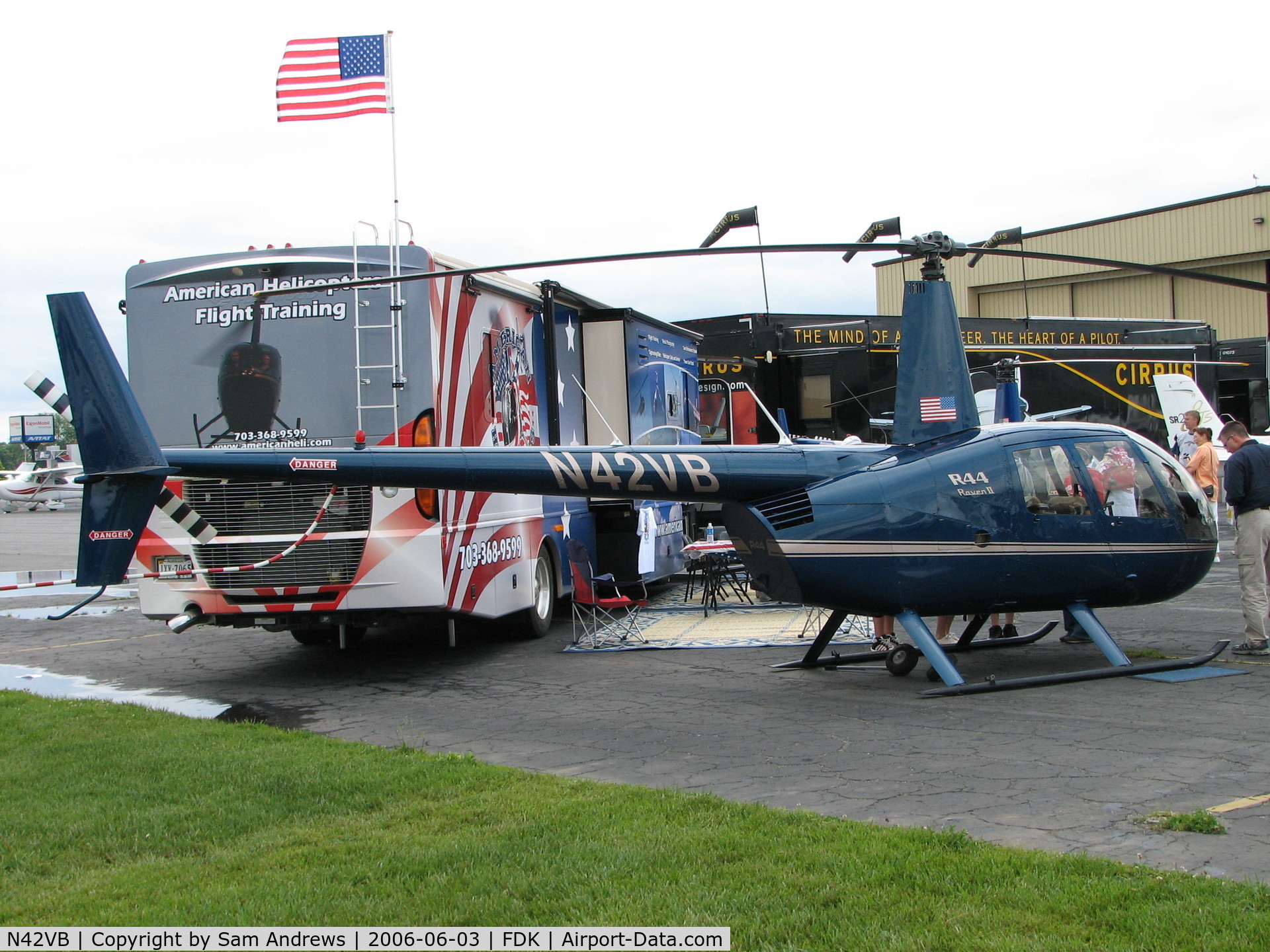 N42VB, 2003 Robinson R44 II C/N 10130, This beauty was at the AOPA Fly-in static display for Robison helos