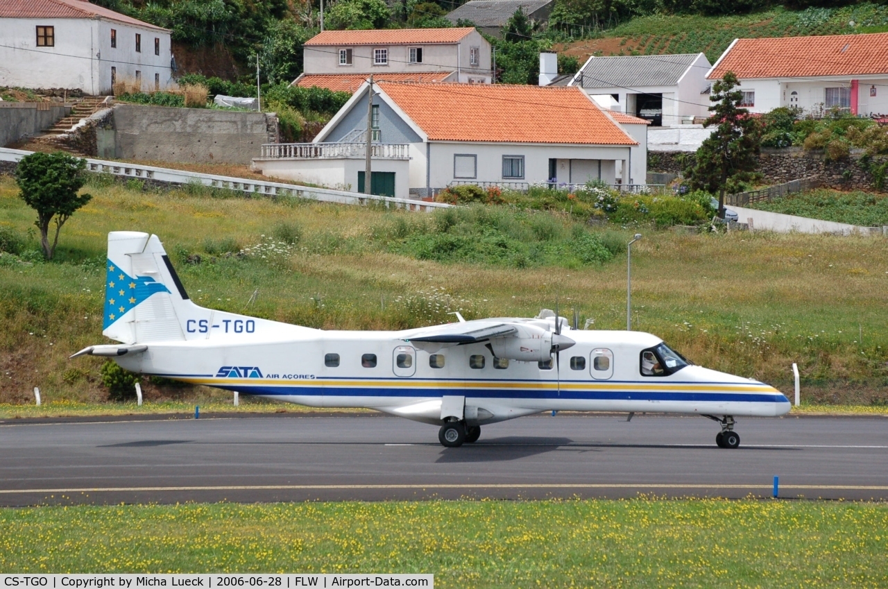 CS-TGO, 1987 Dornier 228-201 C/N 8119, At Santa Cruz do Flores/Azores
