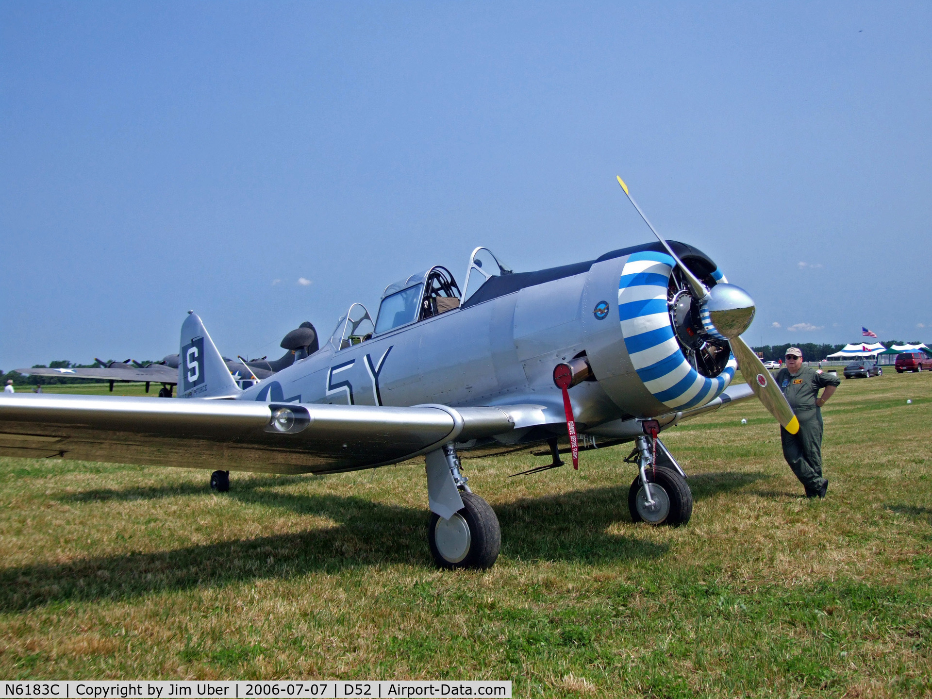 N6183C, North American T-6G Texan C/N 168-51, AT-6 from New England