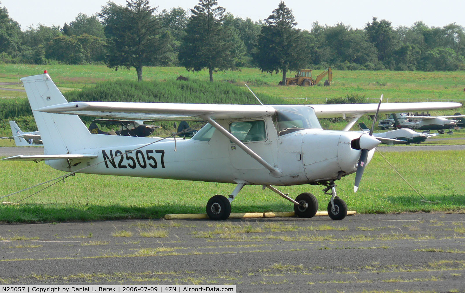 N25057, 1977 Cessna 152 C/N 15280520, Cute little trainer dating from 1977 is still on the job, going strong.