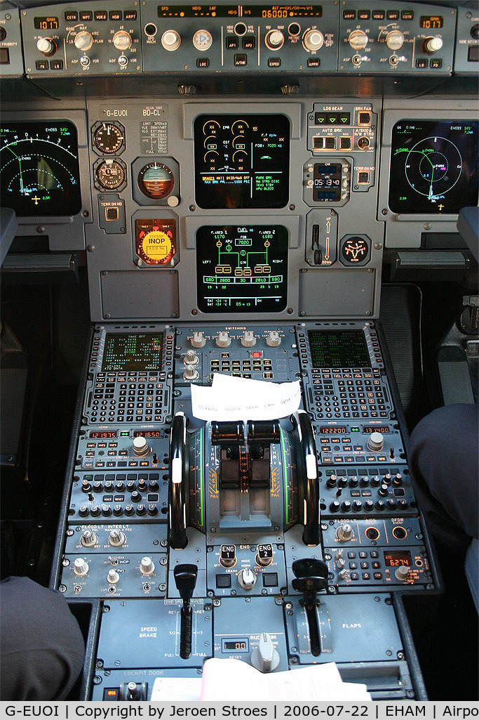 G-EUOI, 2001 Airbus A319-131 C/N 1606, the pedestal