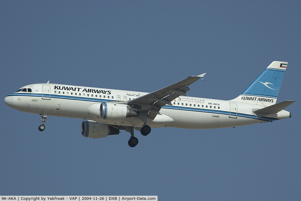 9K-AKA, 1991 Airbus A320-211 C/N 181, Kuwait Airways Airbus 320