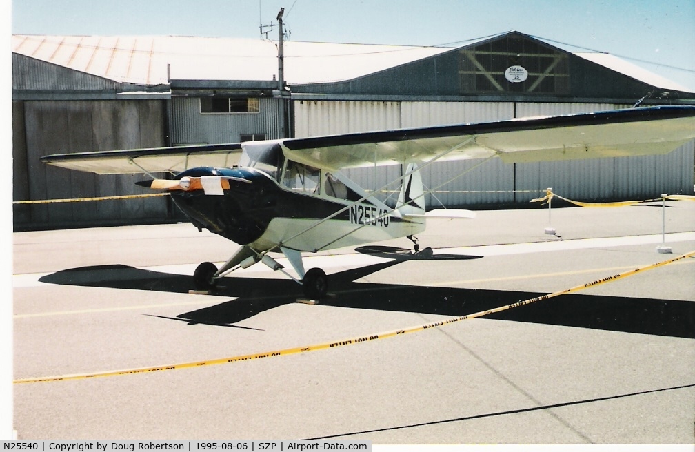 N25540, 1940 Porterfield CP-65 C/N 661, 1940 Porterfield CP-65 COLLEGIATE, Continental A&C A-65, Mike Dewey's first solo, second-longest based aircraft at SZP