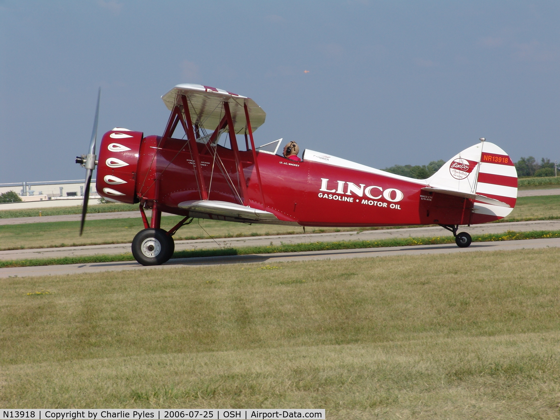 N13918, 1929 Waco ATO C/N A-118, Bob Wagner in the Linco Waco CTO