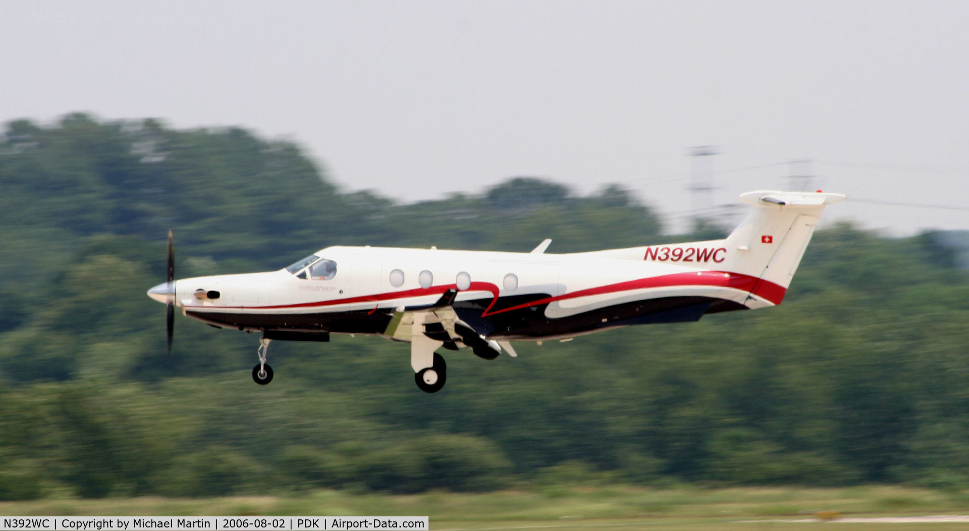 N392WC, 2000 Pilatus PC-12/45 C/N 392, Departing Runway 2R