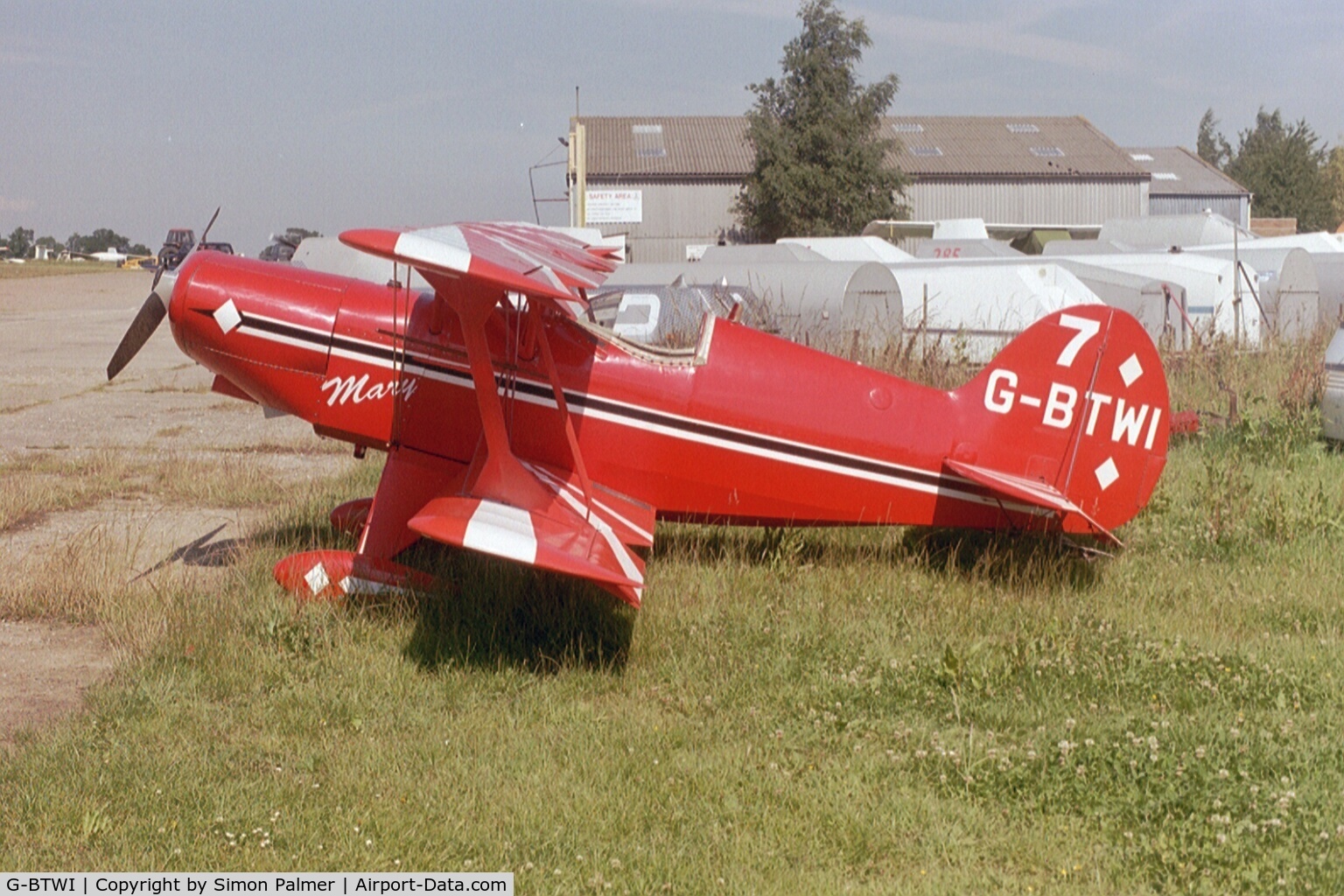 G-BTWI, 1976 EAA Acro Sport I C/N 230, Pitts Special at Husbands Bosworth airfield