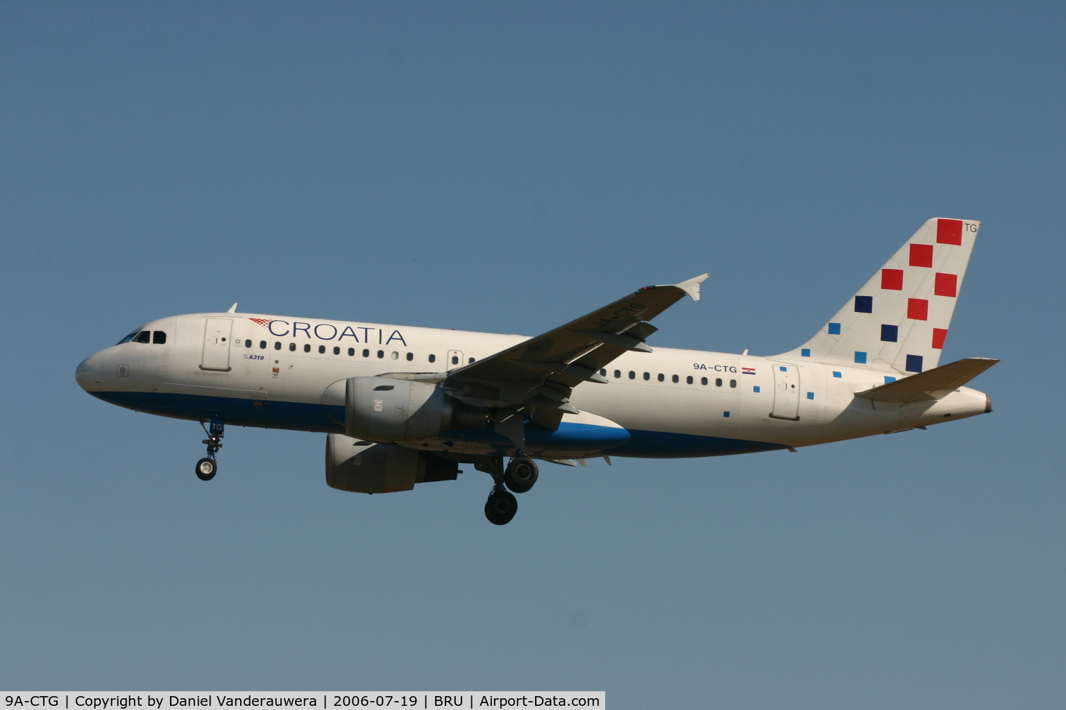 9A-CTG, 1998 Airbus A319-112 C/N 767, arrival of flight OU456 from ZAGREB