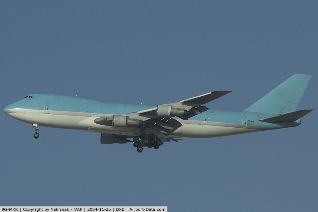 9G-MKR, 1980 Boeing 747-200F C/N 22481, MK Cargo Boeing 747-200F in basic Korean Air colors