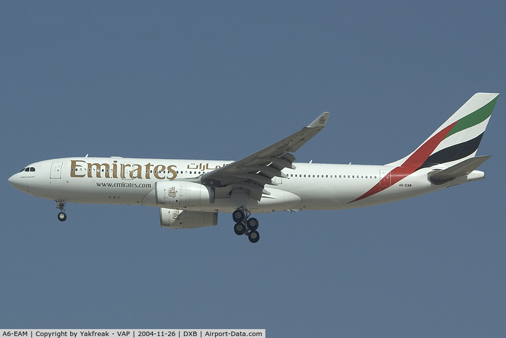 A6-EAM, 2002 Airbus A330-243 C/N 491, Emirates Airbus 330-200