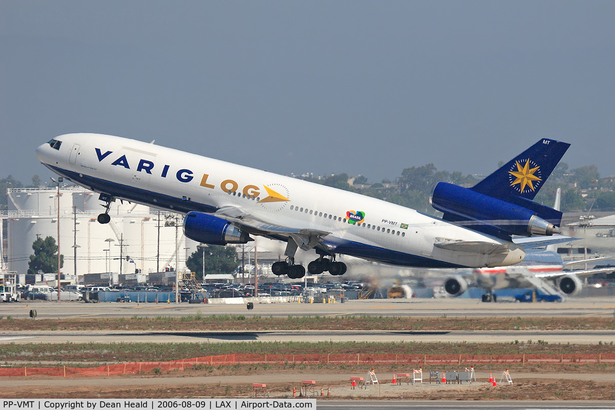 PP-VMT, 1980 McDonnell Douglas DC-10-30F C/N 47841, VarigLog Cargo PP-VMT (FLT VRG8999) departing RWY 25R enroute to Manaus Eduardo Gomes Int'l (SBEG), Brazil.